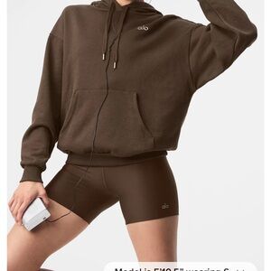 Alo accolade Brown Hoodie size small